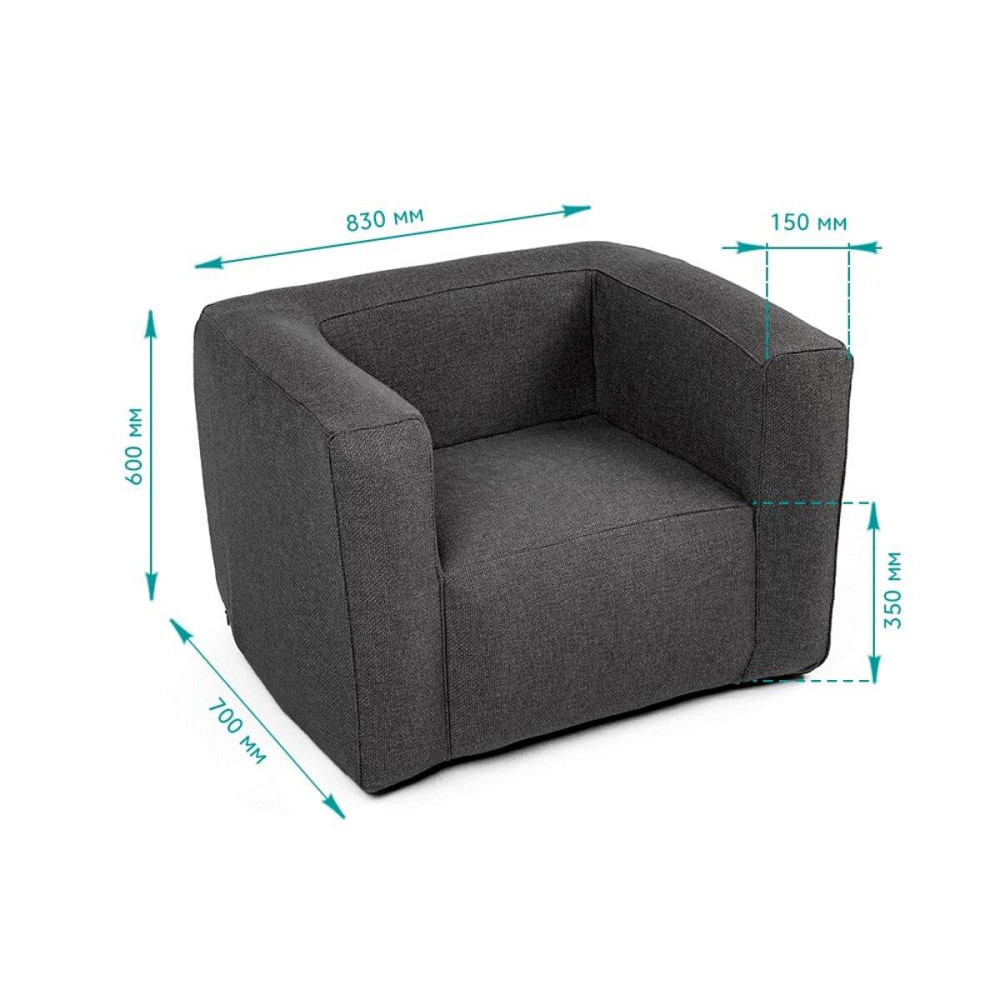 Надувне крісло Сіре SW-00002292 Київ - фото 3