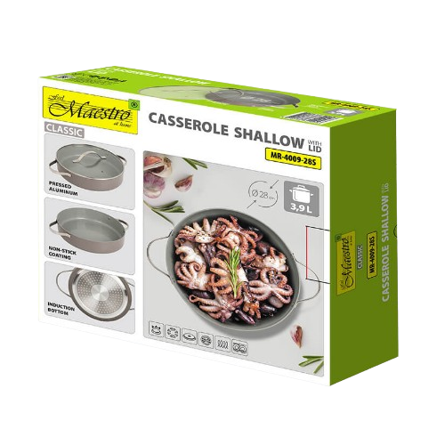 Каструля 3,95л з кришкою а/п Ceramic MR-4009-28S Maestro Житомир