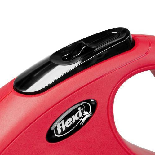 Повідець-рулетка Flexi New Classic для собак, з тросом, розмір S 8 м / 12 кг (червона) Вінниця - фото 3