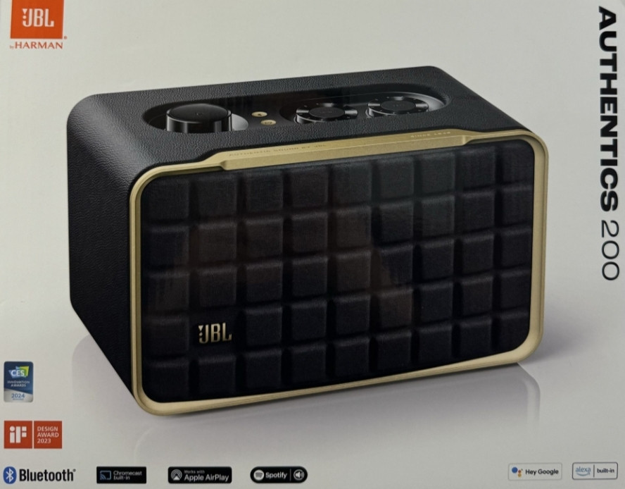 Абсолютно нова ретро-колонка JBL Authentics 200 з Wi-Fi та Bluetooth (JBLAUTH200BLKEP) Київ - фото 5