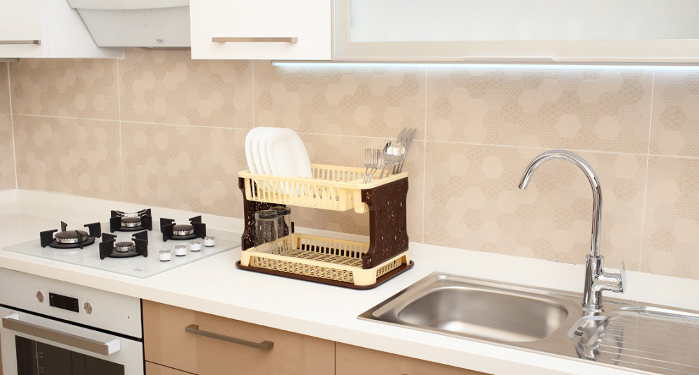 Сушарка для посуду Efe ажурна. 42х29х29 біла Одеса - фото 5