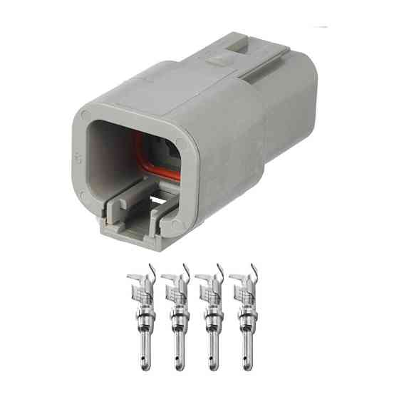 Роз'єм конектор 4-кон., Спецтехника, DTP04-4P, ATP04-4P, DEUTSCH Америка, Британия, Германия CAT, JCB, MAN 40645 Київ