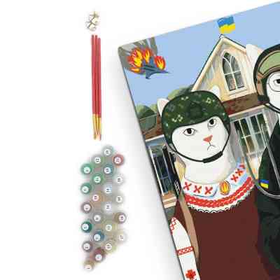 Картина по номерам Orner Українська Котика 40х50 см (orner-1675) Вінниця