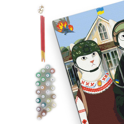 Картина по номерам Orner Українська Котика 40х50 см (orner-1675) Вінниця - фото 3