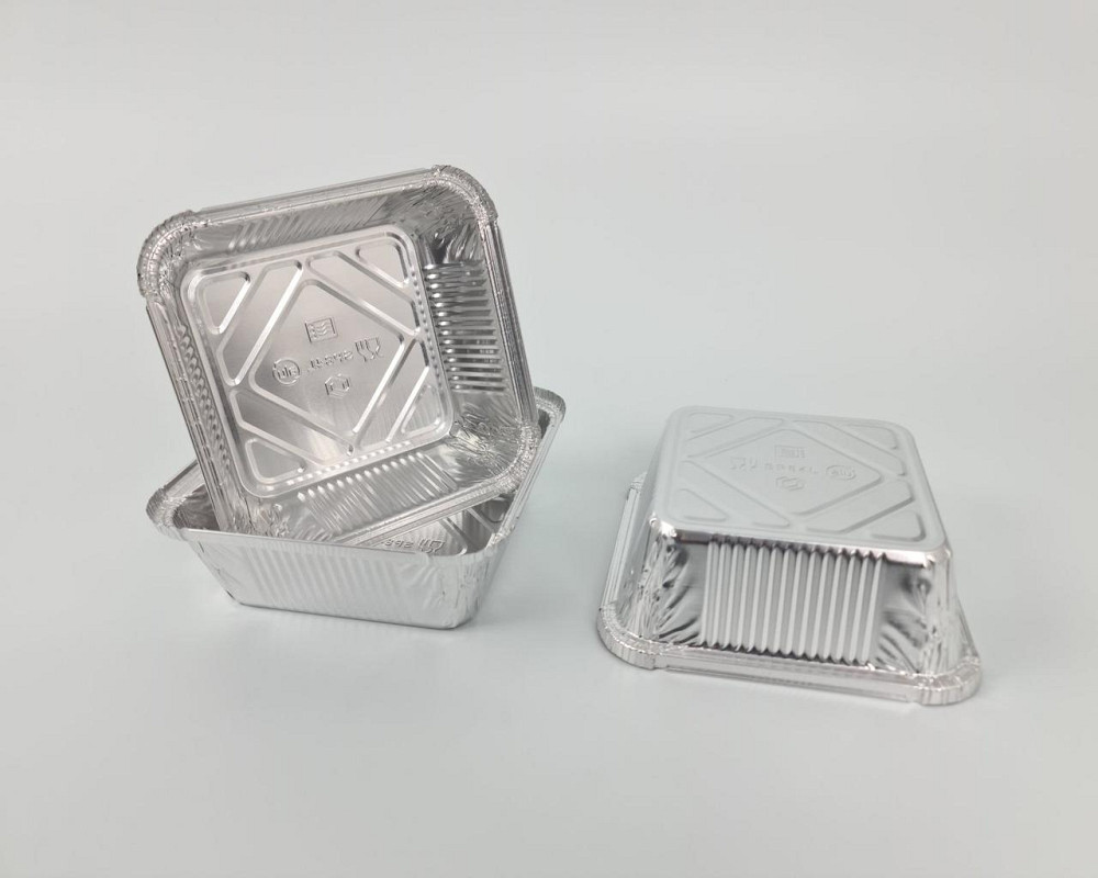 Контейнер з харчової алюмінієвої фольги прямокутний 850мл SP84L 100шт/уп (1 пач.) Харків - фото 2