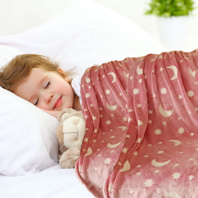 Із зірками Blanket kids Magic Star 150х100 см, Плед покривало що світиться в темряві KR-15 Київ - фото 1