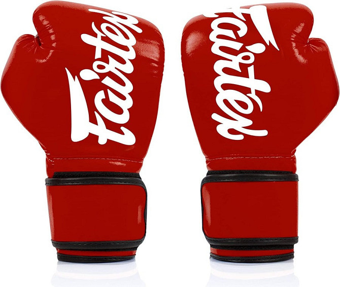 Боксерські рукавиці Fairtex BGV14 Red 16 унцій (бинти в комплекті) Каменское - изображение 7