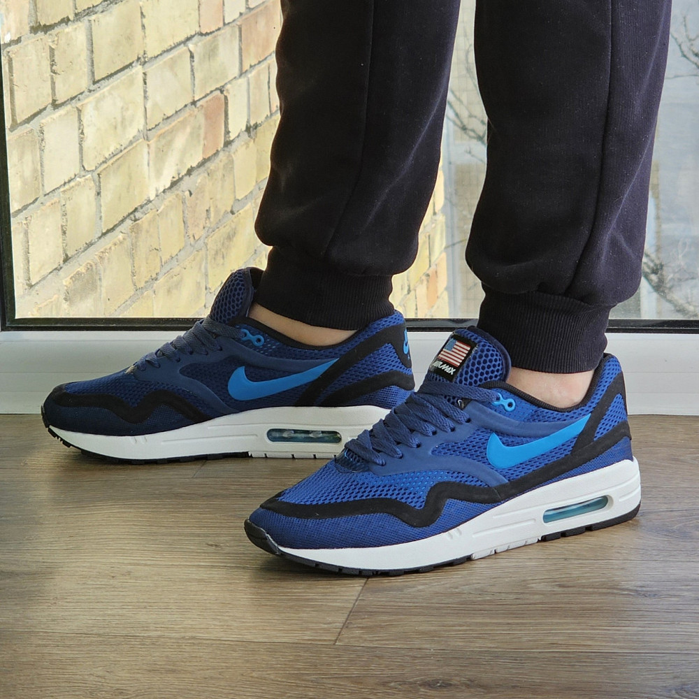 Чоловічі Кросівки Nike Air Max 90 Сині Найк Літні Сіточка (розміри: 41,42,43,44,45) Відео Огляд Дніпро - фото 3