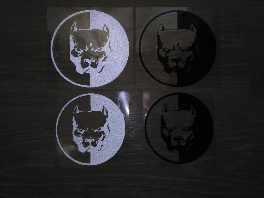 Наклейка на авто Питбуль маленькая-большая Черная, Киев - изображение 8