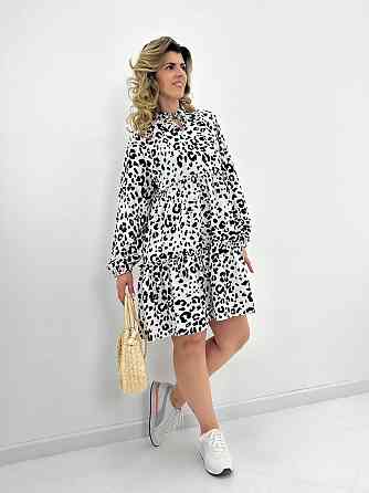 Легка жіноча сукня оверсайз "Lichi" оптом | Батал | Розпродаж моделі Білий, 50-52 Київ