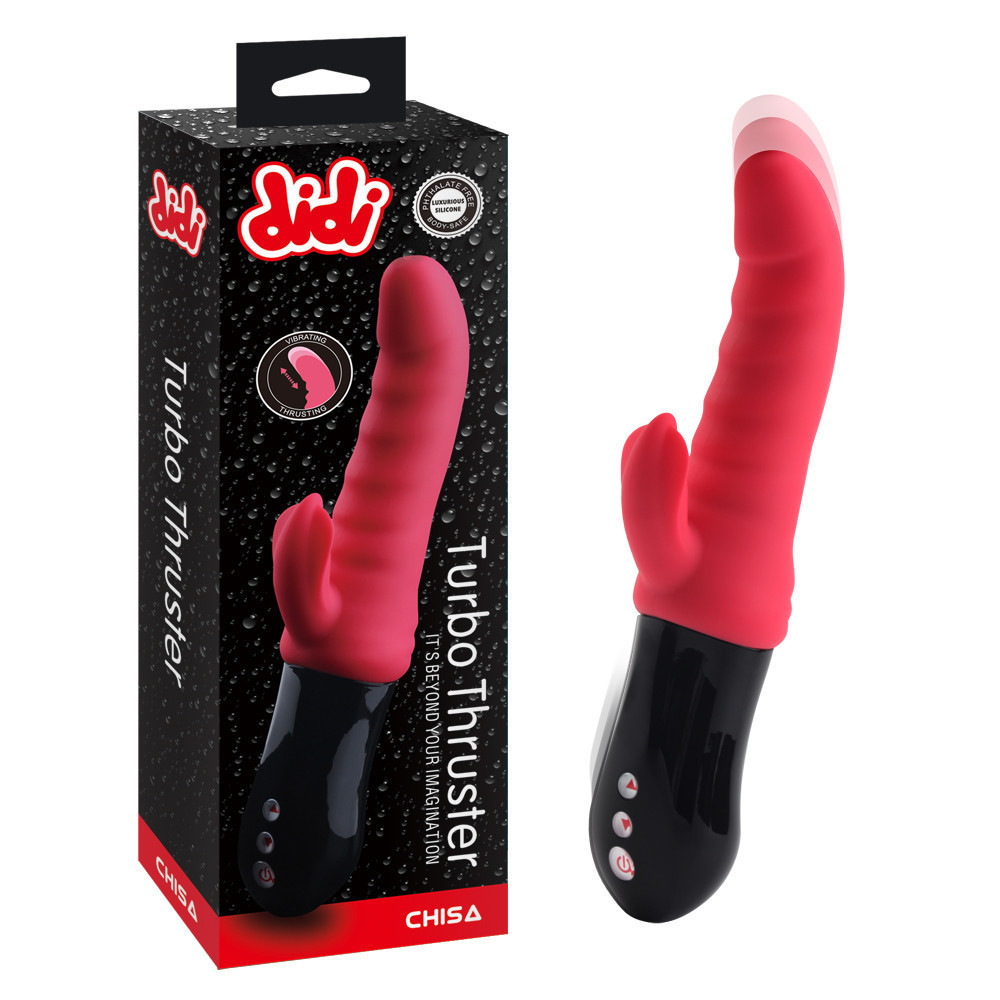 Вибратор-кролик Chisa Didi Turbo Thruster с поступательными движениями, красный Sex Aura Киев - изображение 1