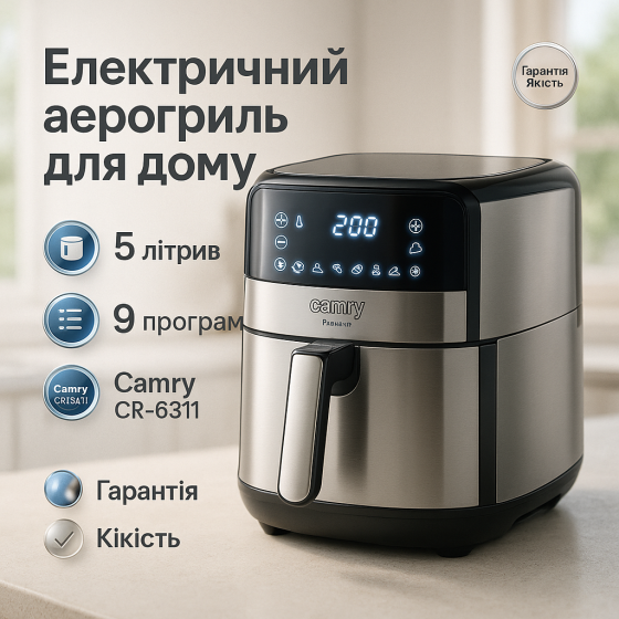 Фритюрниця гаряче повітря, Електроплити без духовки, Фритюрниця смажити без олії для сім'ї BD-90 Львів