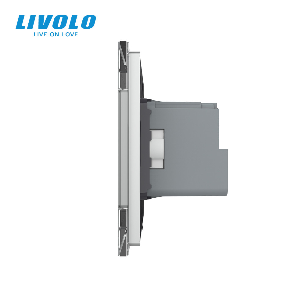 LIVOLO Розумна розетка EC з заземленням Livolo сірий (VL-M7FCTC16AZ2-2IP) Коломия - фото 6