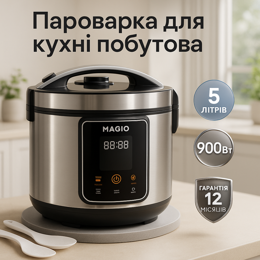 Экономичная мультиварка MAGIO MG-426, Мультиварка 5л электрическая кухонная с чашей YS-71 Львов - изображение 18