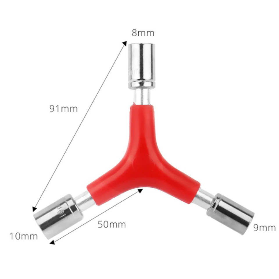 Треугольный ключ с накидными головками 8\9\10 мм для ремонта велосипедов Feel Fit Бровары - изображение 3