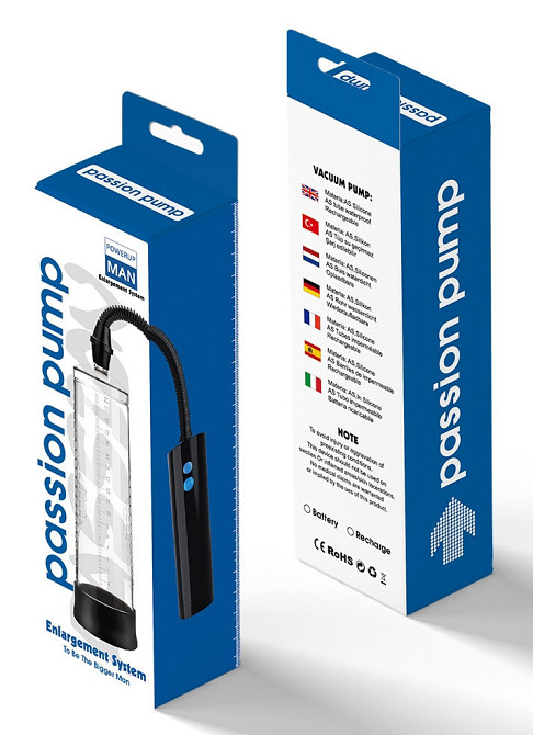 Автоматична вакуумна помпа із зарядкою від USB CANWIN Passion Pump - P406AU Sex Aura Київ - фото 7