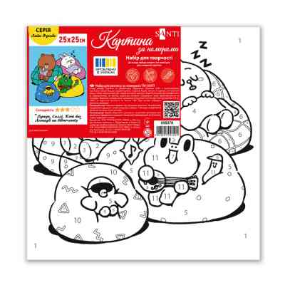 Картина по номерам Santi Лайн Френдс Браун Саллі Коні та Леонард на відпочинку 25х25см (955370) Вінниця