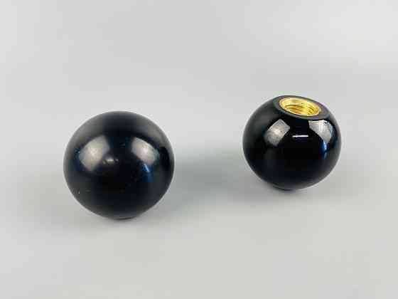 Наконечник важеля універсальний М16, D50 (шар чорний), латунна втулка різь внутрішня М16 Мукачево