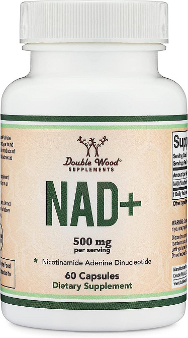 NAD+ (нікотинамід аденін динуклеотид) Double Wood NAD+ (Nicotinamide Adenine Dinucleotide) 500 mg, 60 capsules Луцьк - фото 1