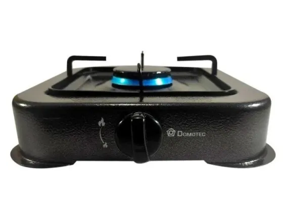 Настільний газовий таганок Domotec MS-6601 з 1 конфоркою (Сірий) – компактний та зручний у використа Київ