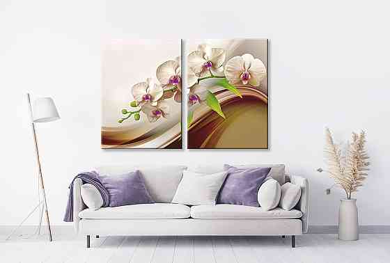 Модульная картина в гостиную / спальню Орхідеї  TLV-2_144 120х170  см Киев