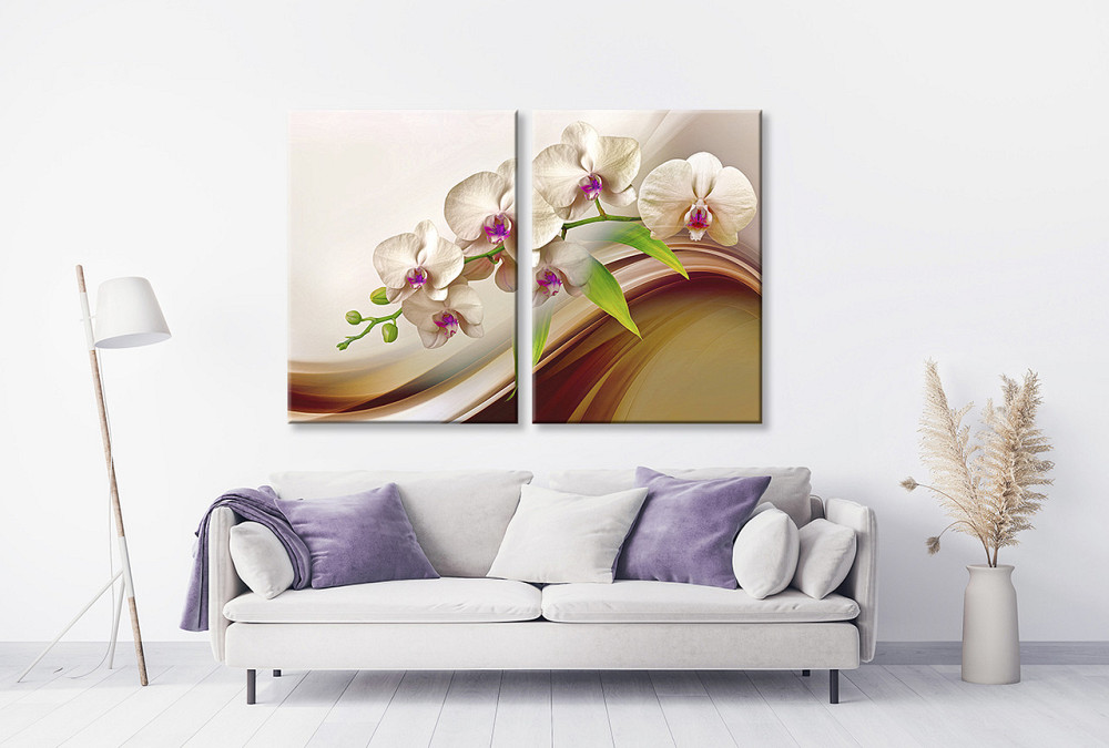 Модульна картина у вітальню/ спальню  Орхідеї   TLV-2_144 120х170 см Київ - фото 2