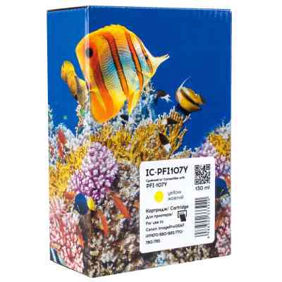 Картридж Barva Canon PFI-107Y (6708B001) 130 мл, Yellow (IC-PFI107Y) Винница