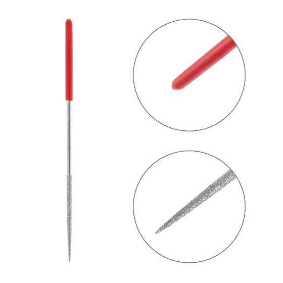 Набір алмазних надфілів, 10 шт., 140 мм INTERTOOL HT-3701 Київ