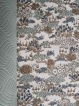 Шпалери вінілові Lutece Melody 51196804 для дитячої квіти листя польові маленькі на білому тлі Київ