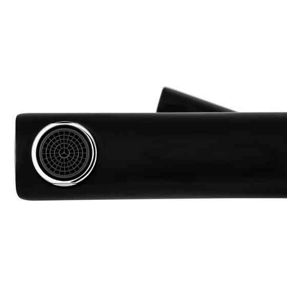 Змішувач для ванни Qtap Grand BCR 006 з душовим гарнітуром, чорний / хром Київ