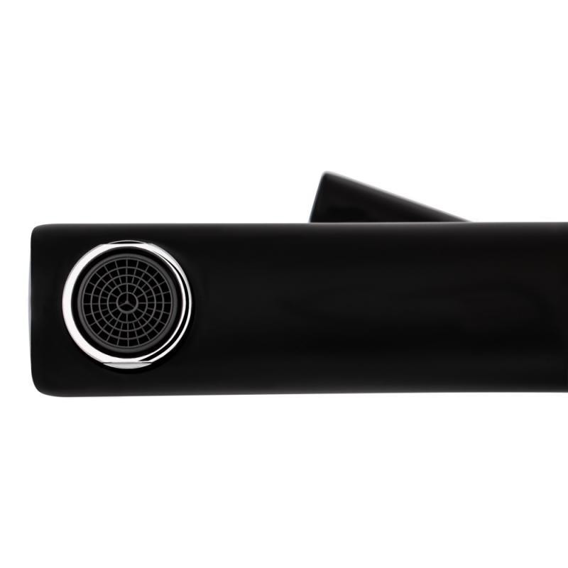 Смеситель для ванны Qtap Grand BCR 006 с душевым гарнитуром, черный / хром Киев - изображение 5