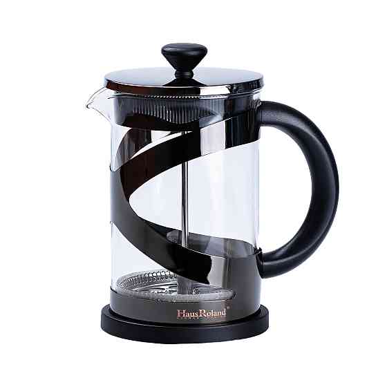 Чайник прозорий заварювальний з френч пресом 800 мл Чорний HP33540B Коломыя