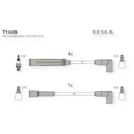 Провід високовольтні автомобіль Опель Kadett E 1.3 (1979-1989) TESLA Мукачево