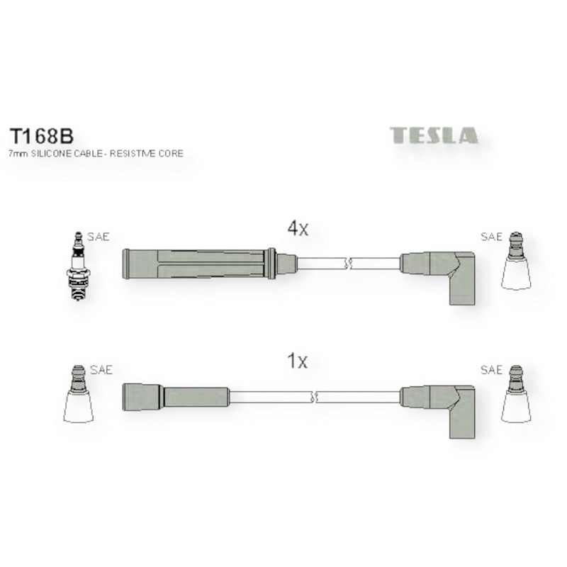 Провода высоковольтные автомобиль Опель Kadett E 1.3 (1979-1989) TESLA Мукачево - изображение 1