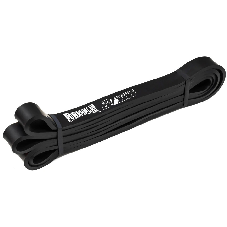 Еспандер-петля (гумка для фітнесу і кроссфіту) PowerPlay 4117 Power Band Чорна (5-14kg) Кам'янське - фото 2