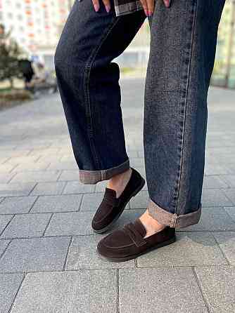 Mermaid Лофери жіночі Mermaid 12/1 шоколадні (весна-осінь, замша натуральна) (6047) 39 Коломия