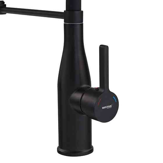 Кухонный смеситель Mixxus Premium Summer 017 черный REFL.BLACK MI6961 Харьков