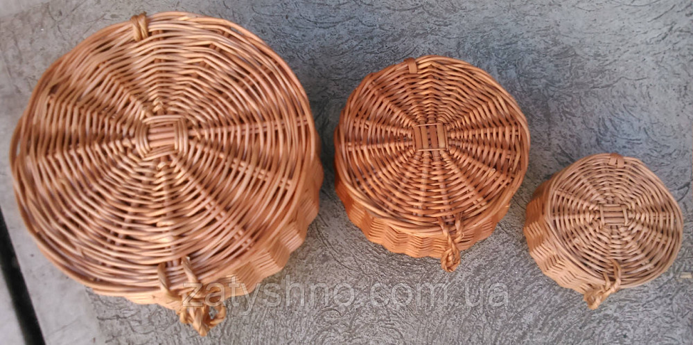 Набор шкатулок плетеных от производителя Киев - изображение 1