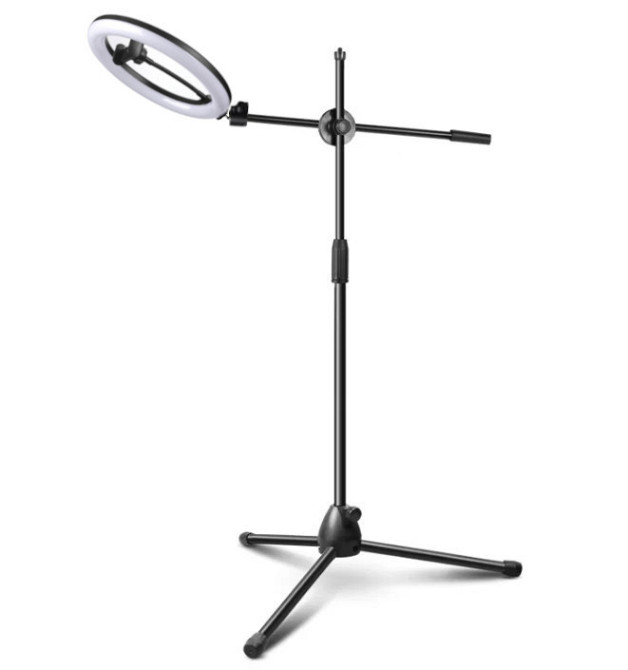 Кільцева лампа 26см на стійці журавель 200см AC Prof Київ - фото 1