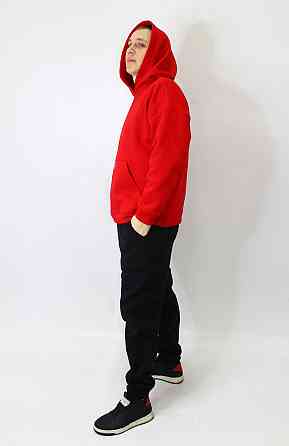 Чоловічий спортивний костюм на флісі Червоно-чорний 54 Харків