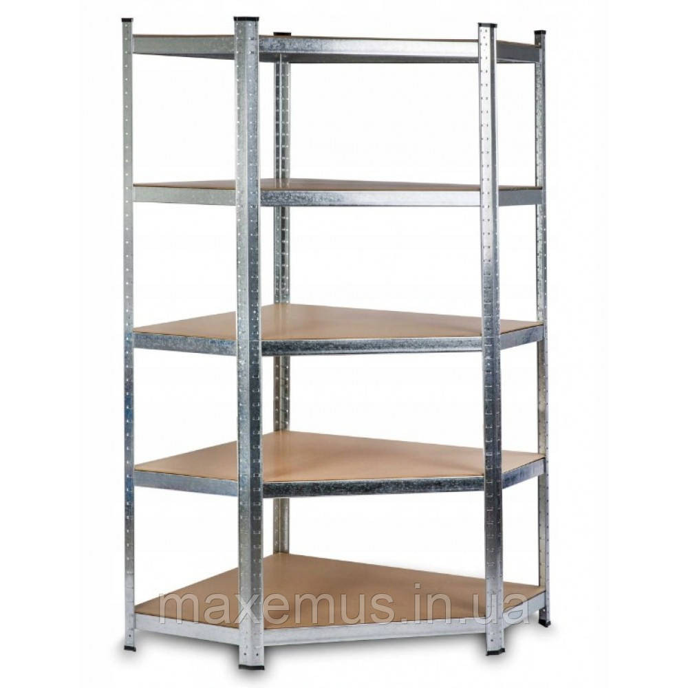 Стеллаж угловой металлический торговый Siker CGS40 полочные стеллажи для дома в гараж магазин и подвал Мостиська - фото 2