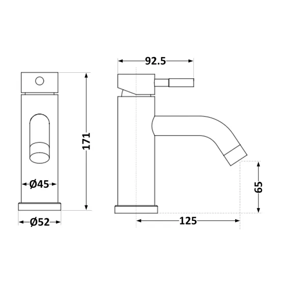 Змішувач для раковини Lidz Aria 0011F (k35) LDARI0011FNKS46091 Nickel Київ