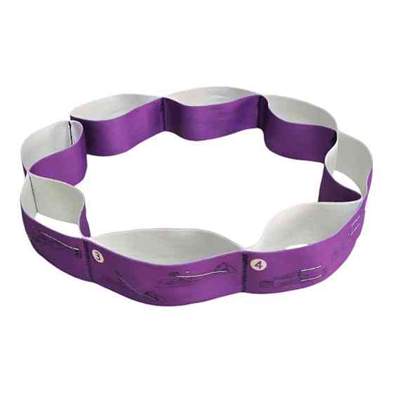 Еластичний стрічковий еспандер сегментований із 8 петлями Вишневе