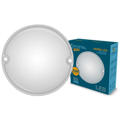 Світильник CRYSTAL KORAL- 20W 6500K ip54 (DNL-031) Вінниця - фото 1