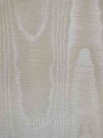 Шпалери вінілові на паперовій основі Sirpi Italian Silk 7 хвилясті смуги під зріз дерева молочні з сріблястим Київ