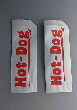 Пакет паперовий "Хот-дог"10см 23см білий з написом 5000 шт Харків