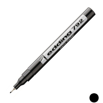 Маркер Edding для декоративних робіт Paint E-792 0.8 мм Чорний (e-792/01) Вінниця - фото 2