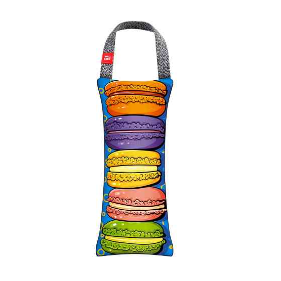 Іграшка для собак WAUDOG Fun з пищалкою, малюнок "Макарони", M, Ш 9 см, Д 21 см Коломия