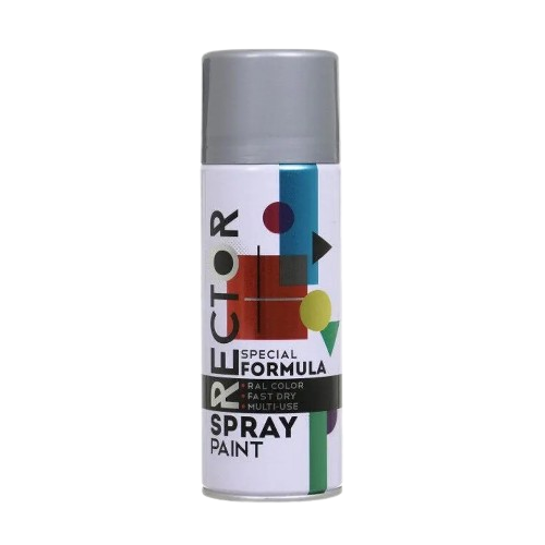 Емаль універсальна 400мл 9006 сріблястий аерозоль Rector Житомир