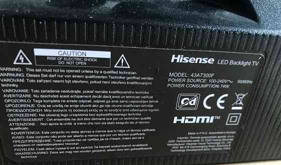Телевизор : HISENSE 43A7300F. Харків